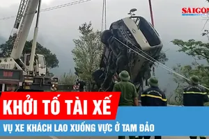 Khởi tố tài xế trong vụ xe khách lao xuống vực ở Tam Đảo