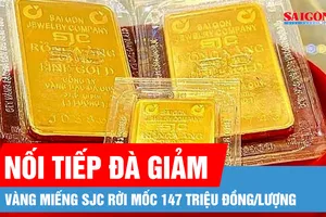 Sáng 1-7, vàng miếng SJC rời mốc 147 triệu đồng/lượng
