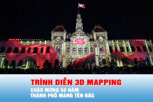 Podcast bản tin trưa 2-7: Mãn nhãn màn trình diễn ánh sáng 3D Mapping chào mừng 50 năm thành phố mang tên Bác