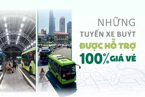 Những tuyến xe buýt được hỗ trợ 100% giá vé