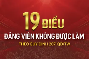 19 điều Đảng viên không được làm theo Quy định 207-QĐ/TW