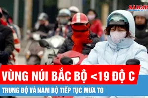 Dự báo: Bắc bộ se lạnh, Trung bộ và Nam bộ tiếp tục mưa to