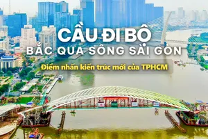 Cầu đi bộ bắc qua sông Sài Gòn - Điểm nhấn kiến trúc mới của TPHCM
