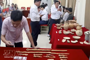 越南乂安省两座古墓出土多件珍贵文物