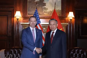 越南党中央总书记、国家主席苏林会见美国贸易代表贾米森·格里尔 图自越通社