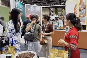 马来西亚客户体验越南咖啡。图自越通社