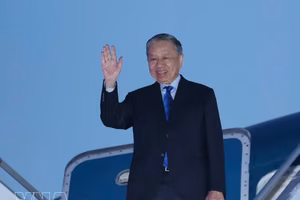越南党中央总书记、国家主席苏林离开加拿大首都渥太华，圆满结束对加拿大进行的国事访问。图自越通社