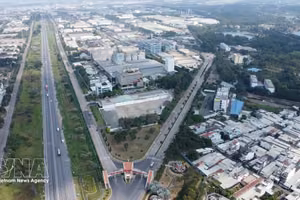同奈市边和工业园区。图自越通社