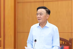 越南党中央政治局委员、中央书记处常务书记陈锦秀。图自越通社