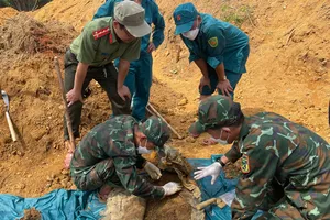 Đã tìm thấy 9 hài cốt liệt sĩ tại khu vực Bệnh xá Đức Phổ
