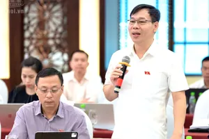 Phó Chủ nhiệm Ủy ban Khoa học, Công nghệ và Môi trường của Quốc hội Đỗ Đức Hồng Hà phát biểu tại hội nghị. Ảnh: Quochoi.vn