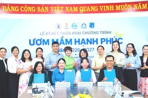 Lễ ký kết triển khai chương trình “Ươm mầm hạnh phúc năm 2026-2027”.