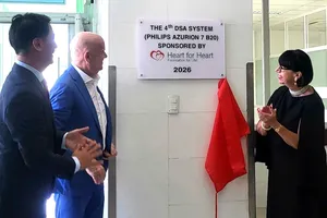 Phòng DSA thuộc Tầng 9, Trung tâm Tim mạch Bệnh viện Đà Nẵng. Ảnh: XUÂN QUỲNH