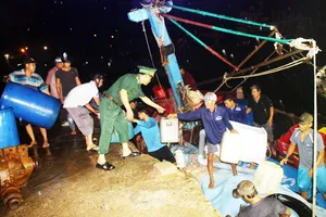 Tàu cá trên 1 tỷ bị sóng biển nhận chìm, 10 ngư dân thoát chết nhờ can nhựa...