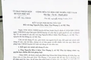 Xử lý nguyên Bí thư xã khai man thành tích