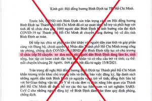 Công an đang điều tra kẻ giả mạo văn bản của UBND tỉnh Bình Định