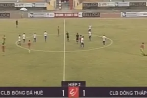 Huế - Đồng Tháp 1-1: Chia điểm ngày khai màn