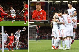 Xứ Wales - Tây Ban Nha 1-4: Alcacer lập cú đúp, Ramos, Bartra góp công