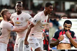 Bournemouth - Man United 1-2: Martial gỡ hòa, Rashford giành 3 điểm cho Mourinho