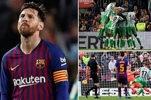 Barcelona - Real Betis 3-4: Messi lập cú đúp, Vidal ghi bàn nhưng Barca thất thủ