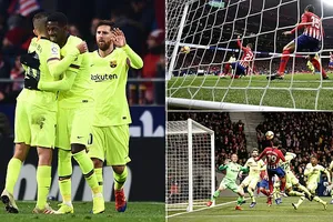 Atletico Madrid - Barcelona 1-1: Vô hiệu Messi, Suarez, Barca suýt mất ngôi đầu