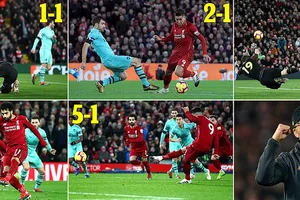 Liverpool - Arsenal 5-1: Roberto Firmino ghi hattrick, Mane, Salah mở tiệc tất niên cho Jurgen Klopp