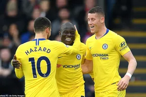 Crystal Palace - Chelsea 0-1: David Luiz kiến tạo, Kante ghi bàn đẹp mắt, HLV Sarri có thêm 3 điểm