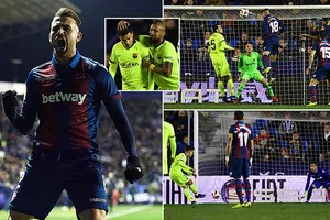 Levante - Barcelona 2-1: Cabaco, Mayoral hạ Barca, Coutinho rút ngắn tỷ số
