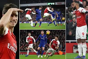 Arsenal - Chelsea 2-0: Lacazette, Koscielny thăng hoa, HLV Unai Emery hạ Maurizio Sarri