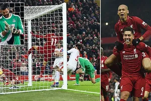 Liverpool - Crystal Palace 4-3: Bộ tứ Salah, Firmino, Salah, Mane giúp Klopp củng cố ngôi đầu