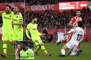 Girona - Barcelona 0-2: Semedo mở tỷ số, Messi trở lại
