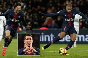 PSG - Rennes 4-1: Vắng Neymar, tam tấu Cavani, Di Maria, Mbappe lập công