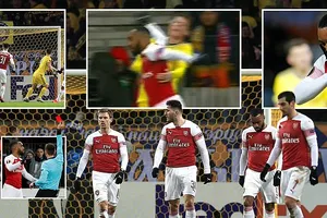 BATE Borisov - Arsenal 1-0: Dragun đánh đầu hạ Petr Cech, Lacazette nhận thẻ đỏ