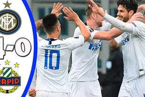 Inter - Rapid Wien 4-0 (chung cuộc 5-0): Vecino, Ranocchia, Perisic, Politano vùi dập đối thủ