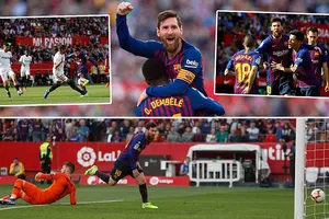 Sevilla - Barcelona 2-4: Messi lập hattrick, Suarez cũng tỏa sáng