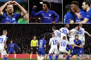 Chelsea - Dinamo Kyiv 3-0: Pedro, Willian, Odoi lập công, HLV Sarri đặt một chân vào tứ kết