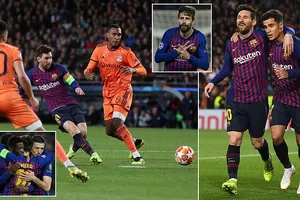Barcelona - Lyon 5-1 (chung cuộc 5-1): Lionel Messi, Coutinho, Pique, Dembele tỏa sáng tại Nou Camp