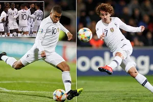 Moldova - Pháp 1-4: Griezmann, Varane, Giroud, Mbappe thăng hoa, HLV Deschamps giành gọn 3 điểm