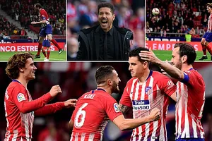 Atletico Madrid - Girona 2-0: Godin, Griezmann tỏa sáng phút cuối trận