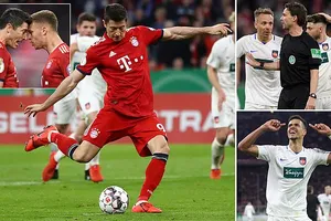 Bayern Munich - Heidenheim 5-4: Goretzka, Mueller, Gnabry, Lewandowski xuất thần giành vé bán kết