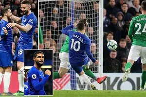 Chelsea - Brighton 3–0: Giroud mở màn, Hazard, Loftus-Cheek lập siêu phẩm trong 4 phút