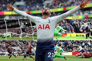 Tottenham - Huddersfield 4-0: Wanyama khai màn, Moura xuất thần lập hattrick