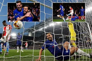 Chelsea - Slavia 4-3 (chung cuộc 5-3): Pedro, Giroud tỏa sáng, HLV Maurizio Sarri giành vé bán kết