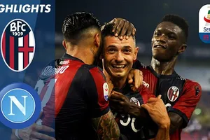 Bologna - Napoli 3-2: Santander, Dzemaili hạ gục Á quân Serie A
