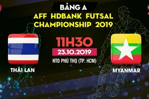 Trực tiếp Thái Lan - Myanmar - AFF HDBank Futsal Championship 2019