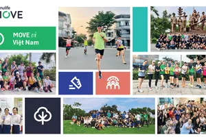 Nhân viên Manulife tham gia thử thách “Move vì Việt Nam”