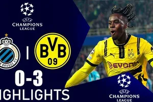 Club Brugge vs Borussia Dortmund 0-3: Hấp dẫn 14 phút cuối, Gittens khai bàn, Can nhân đôi tỷ số, Guirassy chốt hạ 3 bàn thắng