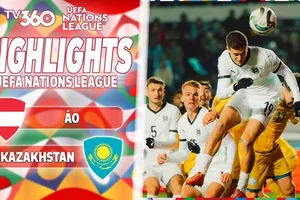 Kazakhtan vs Áo 0-2: Baumgartner mở bàn, Micheal Gregoritsch ấn định cục diện trận đấu sau 25 phút, Marochkin nhận thẻ đỏ