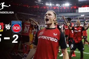 Leverkusen vs Heidenheim 5-2: Dorsch, Honsak dẫn trước 2 bàn nhưng Palacios lập công, Schick xuất thần hattrick, Xhaka chốt hạ màn ngược dòng ấn tượng