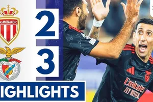 AS Monaco vs Benfica 2-3: Ben Seghir, Magassa lập công, Di Maria góp công 2 đường kiến tạo, Pavlidis, Cabral, Amdouni ấn định chiến thắng